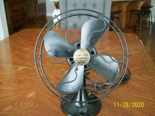 Vintage Electrex Fan 12 " Tall United Drug Co Boston St Louis Usa