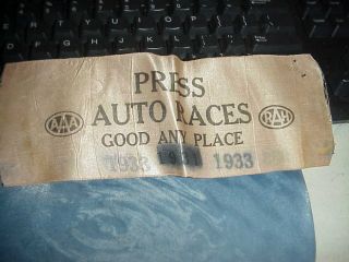 Vintage Old Press Auto Race 1930s Good Any Place Aaa