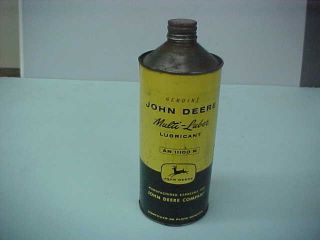 Vintage John Deere Multi - Luber Lubricant Can W/4 - Legged Deer (cone Top)