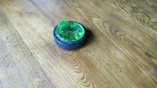 Vintage General Tire Co.  Akron,  Ohio Tire Ashtray Green Insert Match Holder