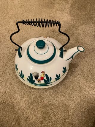 Vintage Rooster Teapot