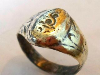 Very Rare,  Detector Find & Polished,  200 - 400 A.  D Roman Bronze Ring.