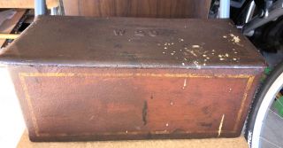 Antique Rare Cast Iron Metal Steam Engine Tractor Tool Box Steamer Mccormick