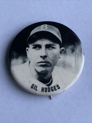 1950’s Gil Hodges Brooklyn Dodgers Pm10 Pin Nm Cond.