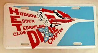 Georgia Dixie Hudson Essex Terraplane Club License Plate Tag 49 50 51 52 53 54