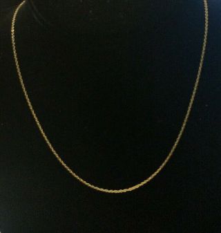 Vintage Sterling Silver Gold Plated Open Links 18” Chain Necklace