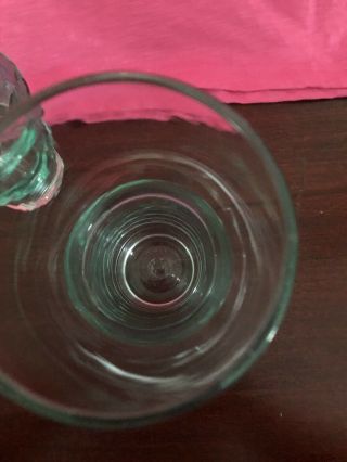 2 Vintage UNIQUE Iced Tea Glassware with 2 Green Glass Rings 3