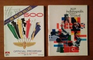 1971 Indy 500 Program - 55th Running Of Indianapolis Race & 1971 Festival Program