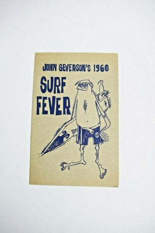 1960 John Severson Surf Fever 8.  5 " Folded Flyer