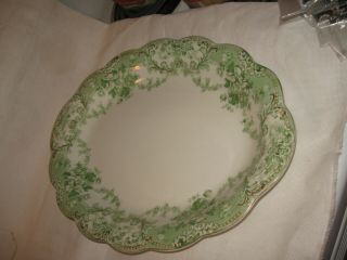 Vintage Johnson Brothers 16 " The Florentine Platter Porcelain Green Flowers