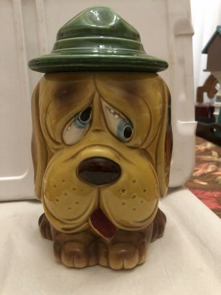 Vintage Hound Dog Cookie Jar