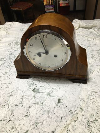 Mantle Clock:lovely C1940/50’s “enfield” 2 X Keyhole To Restore