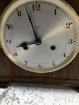 Mantle Clock:Lovely C1940/50’s “Enfield” 2 X Keyhole To Restore 2