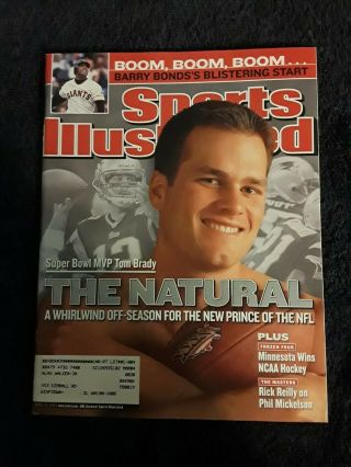 Tom Brady - Sports Illustrated April 15 2002 First Si Cover