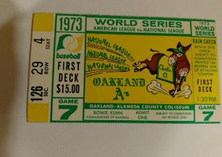 1973 World Series Game 7 York Mets At Oakland A 