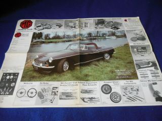 Mg Uk Owners Club Fold Out 4 Panel Planner Record