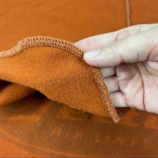 Vintage Delta North Star Orange Wool Blend Blanket Throw 3