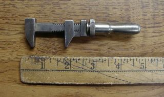 Rare Antique Gem Tower & Lyon N.  Y.  4 - 1/2 " Adjustable Bicycle Wrench,