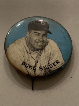 1950’s Duke Snider Brooklyn Dodgers Pm10 Pin
