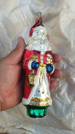 Rare Antique Santa Claus Glass Christmas Tree Ornaments Germany