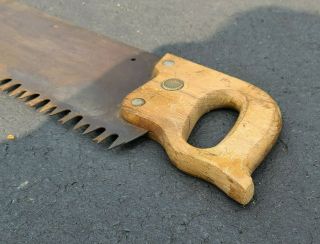 Vintage Antique 4 Foot 2 Person Warranted Superior Keystone Crosscut Saw Wood