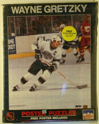 1988 Wayne Gretzky Los Angeles Kings 16 X 20 " Poster Puzzle Nhl Starlin