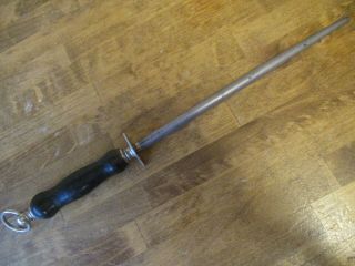 Vintage F.  Dick 10 " Knife Sharpening Steel Honing Rod Made In Germany