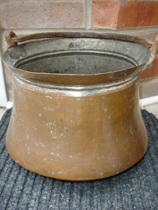 Victorian Copper Cooking Pot Bucket Cauldron