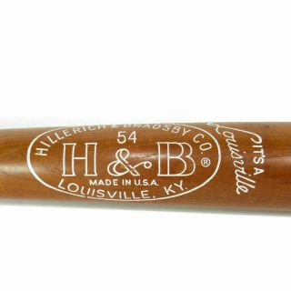 1950s Hillerich & Bradsby Co.  No.  54 Louisville H&b Wooden Softball Bat Vtg