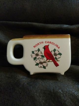 Vintage " You Asked For Half A Cup Of Coffee " Mug 3 " X5 " North Carolina Souvenir
