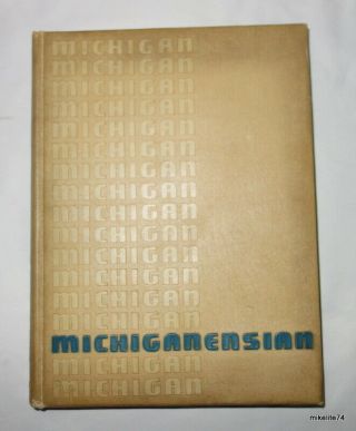University Of Michigan Michiganensian 1941 Yearbook,  Tom Harmon Sr Year
