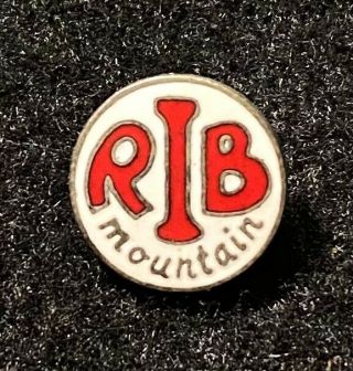 Rib Mountain Ski Pin (lost Name) Now Granite Peak Wisconsin Souvenir Travel