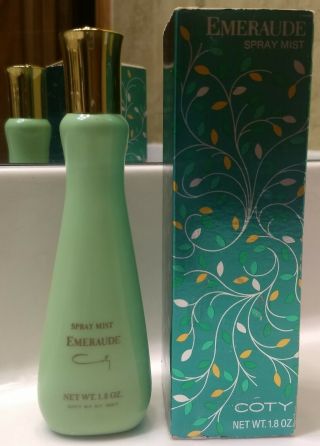 Emeraude Spray Mist - Coty 1.  8 Oz Vintage Collectible Perfume Before Pfizer 1963
