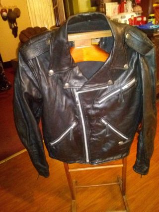 Vintage Harley Davidson Leather Jacket Size Medium