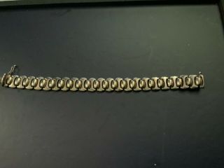 Vintage Huge&heavy Sterling Silver Bracelet 7.  1/4 " 27.  3 Gr