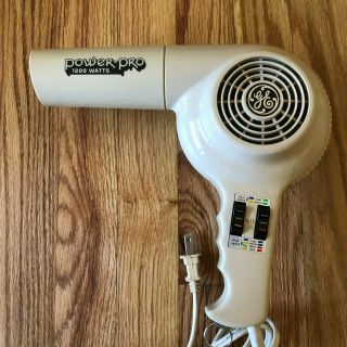 Vintage General Electric 1200 Watt Power Pro Hair Dryer Ge