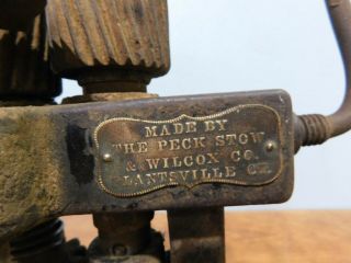 Antique Peck Stow & Wilcox Bead Roller Crimper Sheet Metal Rolling Machine 3