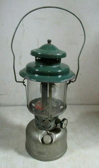 Vintage/antique B 1947 Coleman 220d Lantern Double Mantle Sunshine Of Night