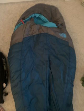THE NORTH FACE CATS MEOW 20F - 7C SYNTHETIC FILL SLEEPING BAG MUMMY Sz Regular 3