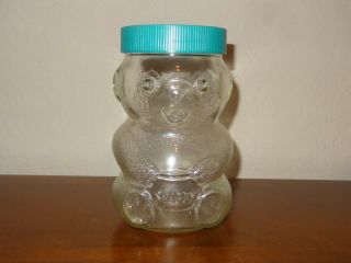 Vintage Skippy Teddy Bear Peanut Butter Jar Collectible
