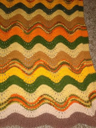 VTG 59 x 50 Afghan Crochet ?? Estate Find 3