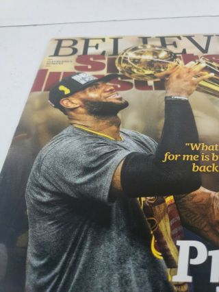 June 27 2016 Sports Illustrated LeBron James Cleveland Cavaliers Promise Keeper 3