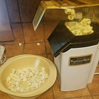 Vintage Presto® Popcorn Now Hot Air Continuous Corn Popper Model 0481004 -