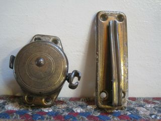 Vintage Brass Retractable Chain Door Guard (s - B Mfg.  Co) Security