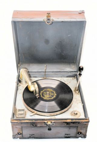 Antique Phonograph H.  G.  Saal Company Chicago No.  8666 Old Record Player
