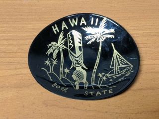 Vintaged Hand Painted Hawaii Souvenir Bowl