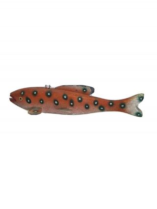 Vintage 6 1/2” Weighted Fish Decoy