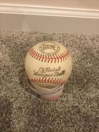 Vintage Greene Sporting Goods Official League Baseball Ball Newark Jersey