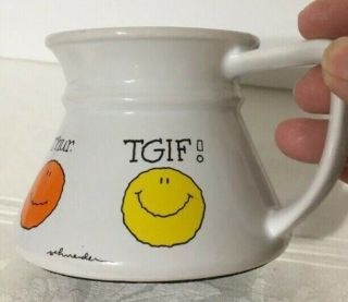Vintage 1980’s “tgif ” Travel/car Coffee Tea Mug