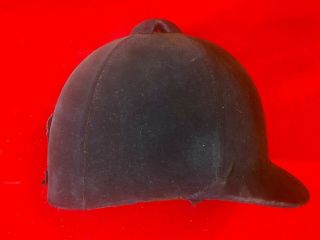Vintage Brown English Riding Helmet Sz 7 Chas.  A Weniger & Son Rochester Ny 1965
